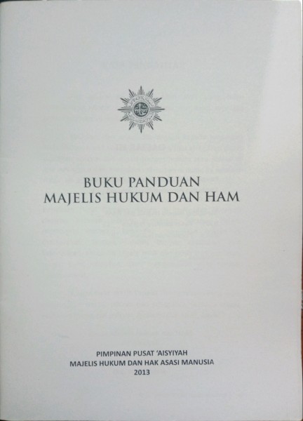 Buku Panduan Majelis Hukum dan HAM