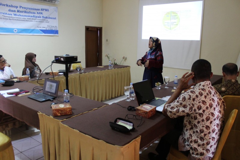 Workshop Penyusunan SPMI dan Kurikulum AIK Universitas Muhammadiyah Sukabumi.