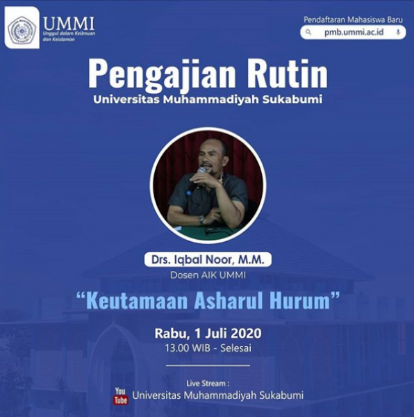 Pengajian Rutin Rabu Dosen dan Karyawan UMMI