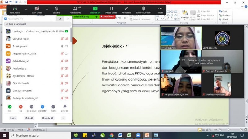 Kajian Muslimah rutin dosen dan karyawan Universitas Muhammadiyah Sukabumi