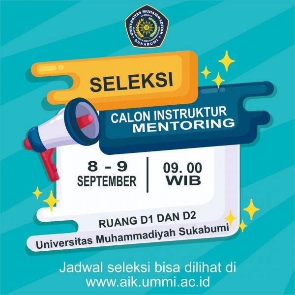 Seleksi Calon Instruktur Mentoring