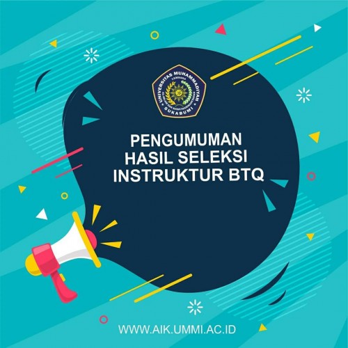 Pengumuman Hasil Seleksi Instruktur Mentoring BTQ 2020/2021