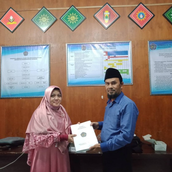 Serah Terima Jabatan dari Ketua LAIK sebelumnya ke Ketua LAIK yang baru.