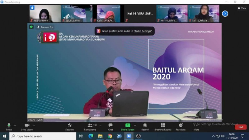 Baitul Arqam Mahasiswa Baru Gelombang 1, Hari ke-1