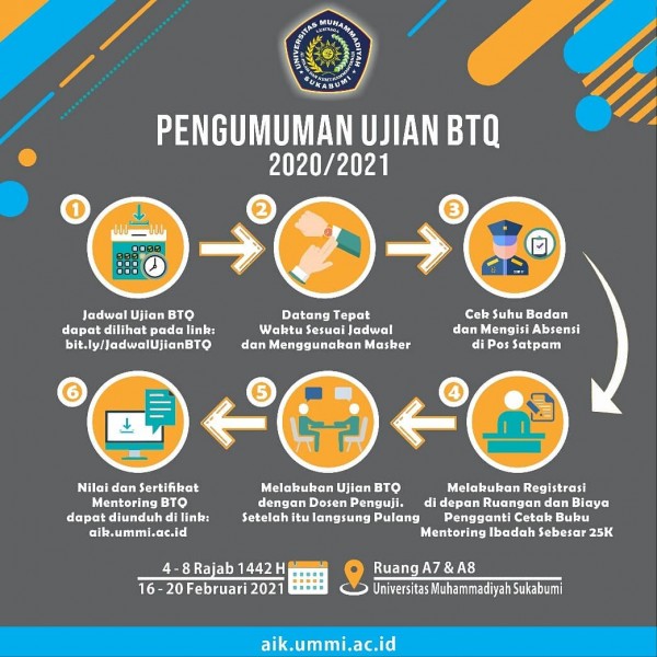 Pengumuman Pelaksanaan Ujian BTQ 2020/2021