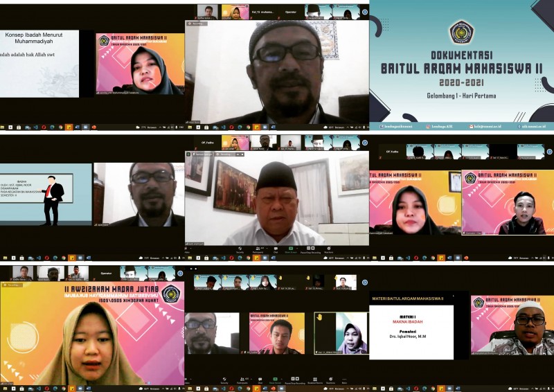 Baitul Arqam Mahasiswa Semester 2 Tahun Akademik 2020-2021 Gelombang 1 Hari Ke-1