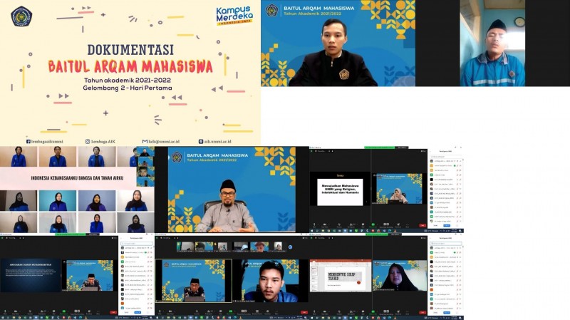 Baitul Arqam Mahasiswa I Gelombang 2, Tahun Akademik 2021/2022 Hari Pertama